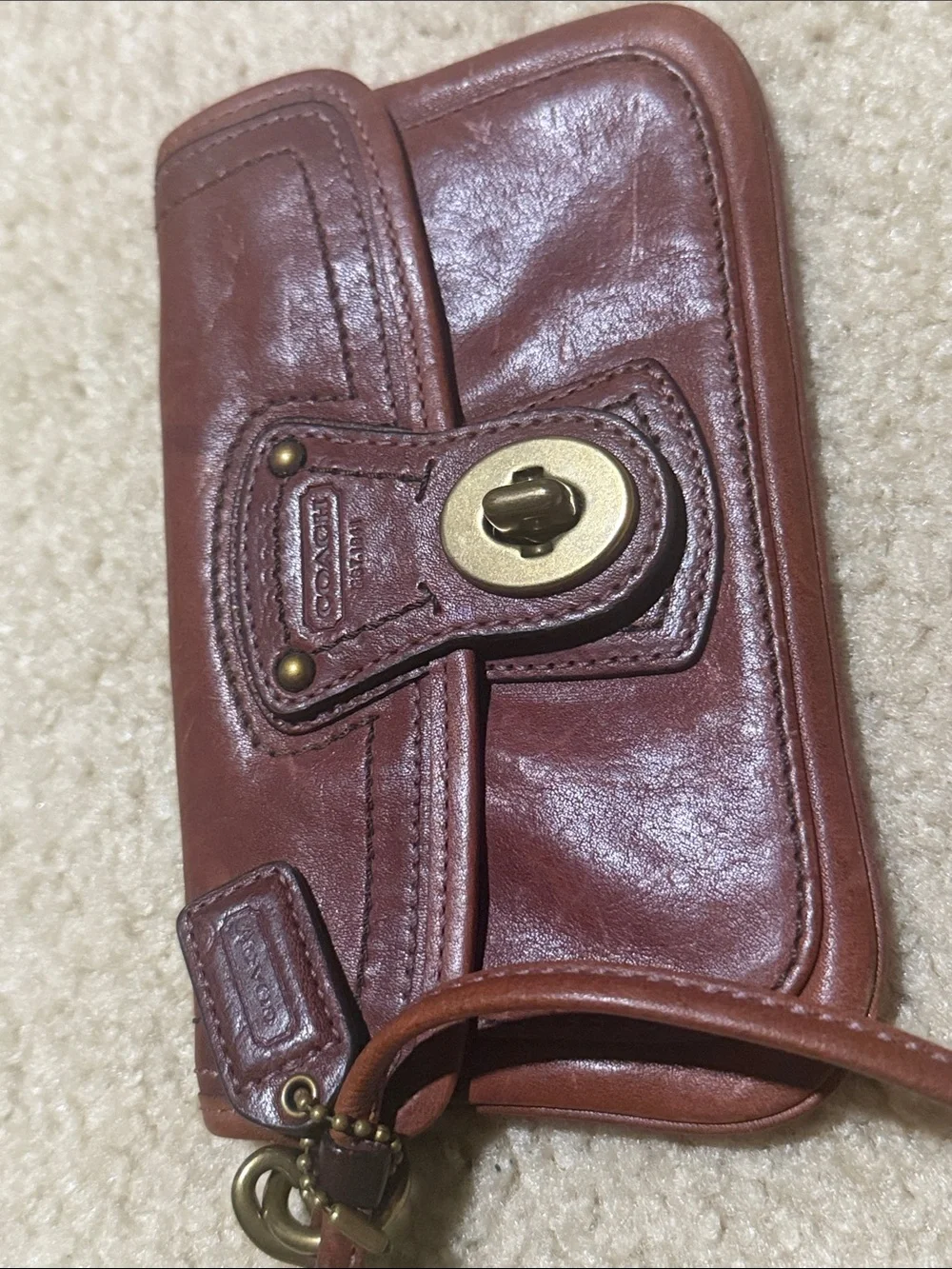 Coach compact wristlet